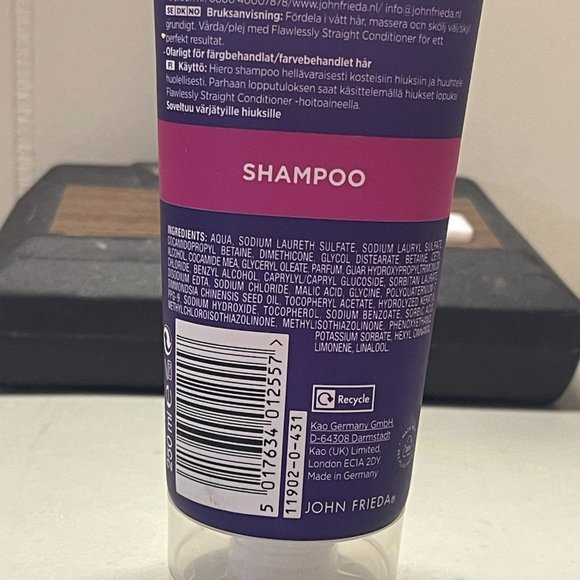 John Frieda Frizz Ease BROKEN CAP Flawlessly Straight Shampoo Keratin 250ml - Picture 4 of 7
